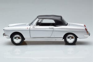 Peugeot 404 Kabrioletas Sidabrinis Norev 1:18 184835 Metalas - nuotrauka 4 iš 8