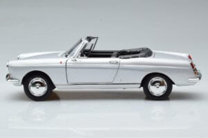 Peugeot 404 Kabrioletas Sidabrinis Norev 1:18 184835 Metalas - nuotrauka 5 iš 8