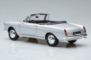 Peugeot 404 Kabrioletas Sidabrinis Norev 1:18 184835 Metalas - nuotrauka 7 iš 8