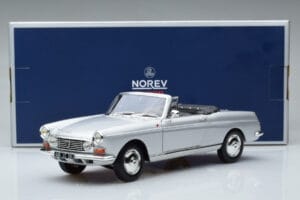 Peugeot 404 Kabrioletas Sidabrinis Norev 1:18 184835 Metalas - nuotrauka 8 iš 8