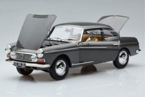 Peugeot 404 Coupe Graphite Pilkas Norev 1:18 184834 Metalas - nuotrauka 2 iš 7