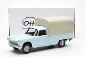 Peugeot 404 Pickup Bache Pastelinė Mėlyna Otto 1:18 OT1036 Derva - nuotrauka 6 iš 6