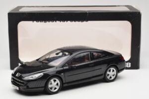 Peugeot 407 Coupe Juodas Norev 1:18 184752 Metalas - nuotrauka 8 iš 8