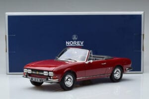Peugeot 504 Kabrioletas Raudonas Norev 1:18 184818 Metalas - nuotrauka 8 iš 8