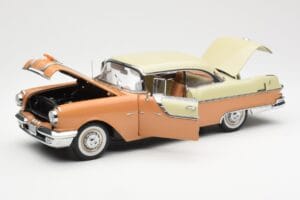 Pontiac Star Chief Hardtop Raudonas Baltas Sun Star 1:18 5043 Metalas - nuotrauka 2 iš 8