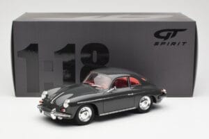 Porsche 356B 2000 GS Carrera 2 Pilkas GT Spirit 1:18 GT793 Derva - nuotrauka 6 iš 6