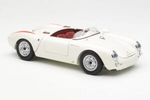 Porsche 550 Spyder 70 Metu Leidimas Baltas Schuco 1:18 450033300 Metalas - nuotrauka 6 iš 8