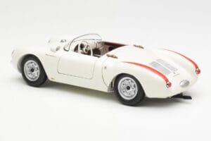 Porsche 550 Spyder 70 Metu Leidimas Baltas Schuco 1:18 450033300 Metalas - nuotrauka 7 iš 8