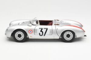 Porsche 550 RS Spyder #37 H. Polensky / R. von Frankenberg 24 Hours of Le Mans 1955 Schuco 1:18 450033400 Metalas - nuotrauka 4 iš 8