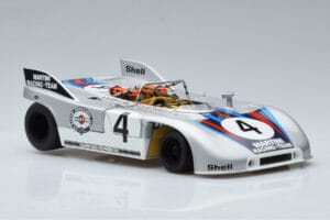 Porsche 908/03 #4 V. Elford / G. Larrousse 1000km Nurburgring 1971 AUTOart 1:18 87181 Metalas - nuotrauka 5 iš 8