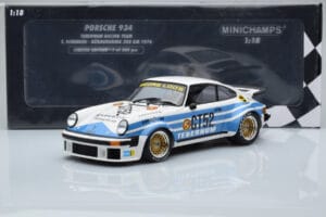 Porsche 911 934 Tebernum Racing Team #52 T. Schenken Nurburgring 300km 1976 Minichamps 1:18 155766452 Metalas - nuotrauka 6 iš 6
