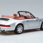 Porsche 911 964 Carrera 2 Kabrioletas Sidabrinis Norev 1:18 187330 Metalas - image 3 of 7