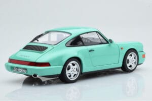 Porsche 911 964 Carrera 2 Mint Žalias Norev 1:18 187327 Metalas - nuotrauka 4 iš 8