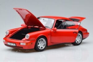 Porsche 911 964 Carrera 2 Raudonas Norev 1:18 187320 Metalas - nuotrauka 2 iš 7