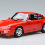 Porsche 911 964 Carrera 2 Raudonas Norev 1:18 187320 Metalas