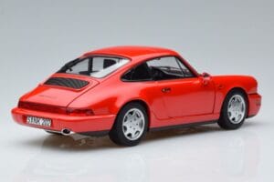 Porsche 911 964 Carrera 2 Raudonas Norev 1:18 187320 Metalas - nuotrauka 3 iš 7
