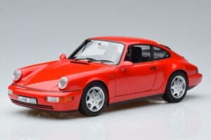Porsche 911 964 Carrera 2 Raudonas Norev 1:18 187320 Metalas