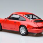 Porsche 911 964 Carrera 2 Raudonas Norev 1:18 187320 Metalas - image 6 of 7