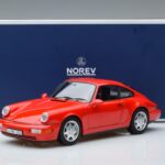 Porsche 911 964 Carrera 2 Raudonas Norev 1:18 187320 Metalas - image 7 of 7