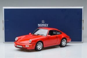 Porsche 911 964 Carrera 2 Raudonas Norev 1:18 187320 Metalas - nuotrauka 7 iš 7