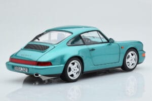 Porsche 911 964 Carrera 2 Wimbledon Žalias Norev 1:18 187329 Metalas - nuotrauka 4 iš 8