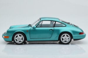 Porsche 911 964 Carrera 2 Wimbledon Žalias Norev 1:18 187329 Metalas - nuotrauka 5 iš 8
