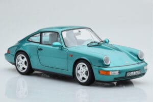 Porsche 911 964 Carrera 2 Wimbledon Žalias Norev 1:18 187329 Metalas - nuotrauka 6 iš 8
