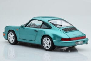 Porsche 911 964 Carrera 2 Wimbledon Žalias Norev 1:18 187329 Metalas - nuotrauka 7 iš 8
