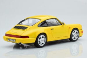 Porsche 911 964 Carrera 2 Geltonas Norev 1:18 187328 Metalas - nuotrauka 4 iš 8