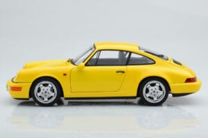 Porsche 911 964 Carrera 2 Geltonas Norev 1:18 187328 Metalas - nuotrauka 5 iš 8