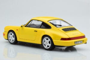Porsche 911 964 Carrera 2 Geltonas Norev 1:18 187328 Metalas - nuotrauka 7 iš 8
