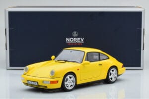 Porsche 911 964 Carrera 2 Geltonas Norev 1:18 187328 Metalas - nuotrauka 8 iš 8