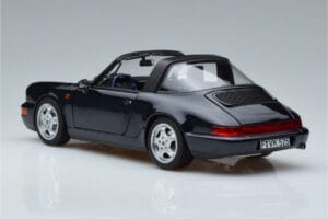Porsche 911 964 Carrera 4 Targa Mėlynas Norev 1:18 187340 Metalas - nuotrauka 7 iš 8