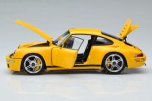 Porsche 911 964 RUF CTR Anniversary Blossom Geltonas Almost Real 1:18 880301 Metalas - nuotrauka 4 iš 8