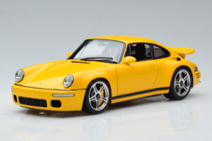 Porsche 911 964 RUF CTR Anniversary Blossom Geltonas Almost Real 1:18