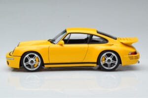 Porsche 911 964 RUF CTR Anniversary Blossom Geltonas Almost Real 1:18 880301 Metalas - nuotrauka 5 iš 8