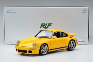 Porsche 911 964 RUF CTR Anniversary Blossom Geltonas Almost Real 1:18 880301 Metalas - nuotrauka 8 iš 8