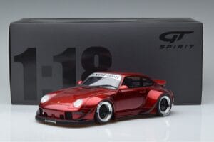 Porsche 911 964 RWB Duck Tail Candy Apple GT Spirit 1:18 GT759 Derva - nuotrauka 6 iš 6