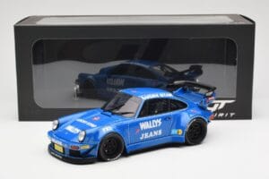 Porsche 911 964 RWB Osho Arrow Mėlynas GT Spirit 1:18 GT448 Derva - nuotrauka 6 iš 6