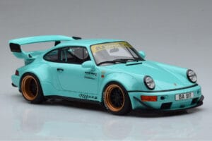 Porsche 911 964 RWB Tiffany Mėlynas GT Spirit 1:18 GT875 Derva - nuotrauka 4 iš 6