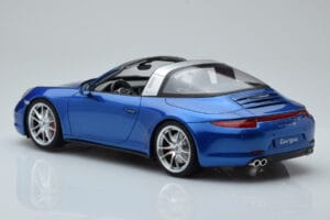 Porsche 911 991 4S Targa Mėlynas GT Spirit 1:18 GT037 Derva - nuotrauka 4 iš 5