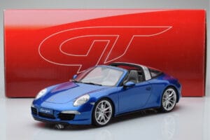 Porsche 911 991 4S Targa Mėlynas GT Spirit 1:18 GT037 Derva - nuotrauka 5 iš 5