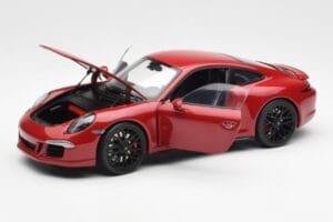 Porsche 911 991 Carrera GTS Carmine Raudonas Schuco 1:18 450039000 Metalas - nuotrauka 2 iš 8