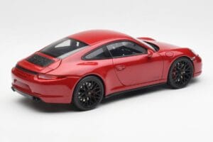 Porsche 911 991 Carrera GTS Carmine Raudonas Schuco 1:18 450039000 Metalas - nuotrauka 3 iš 8