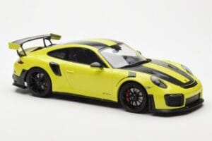 Porsche 911 991.2 GT2 RS Šviesiai Žalias Su Juodais Magnio Ratais Minichamps 1:18 155068300 Metalas - nuotrauka 4 iš 6