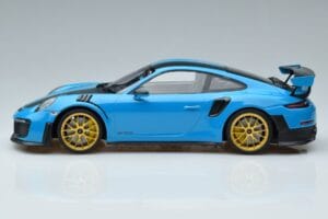 Porsche 911 991.2 GT3 RS Weissach Package Miami Mėlynas Auksiniai Ratai Minichamps 1:18 153068310 Metalas - nuotrauka 3 iš 6