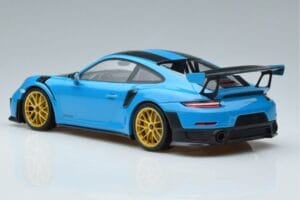 Porsche 911 991.2 GT3 RS Weissach Package Miami Mėlynas Auksiniai Ratai Minichamps 1:18 153068310 Metalas - nuotrauka 5 iš 6