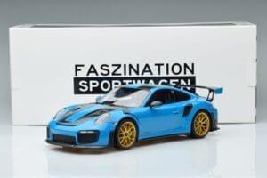 Porsche 911 991.2 GT3 RS Weissach Package Miami Mėlynas Auksiniai Ratai Minichamps 1:18 153068310 Metalas - nuotrauka 6 iš 6