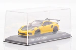 Porsche 911 991.2 GT3 RS Geltonas Minichamps 1:43 WAX02020085 Metalas - nuotrauka 2 iš 4
