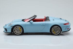 Porsche 911 991.2 Speedster Meissen Mėlynas GT Spirit 1:18 GT408 Derva - nuotrauka 3 iš 6